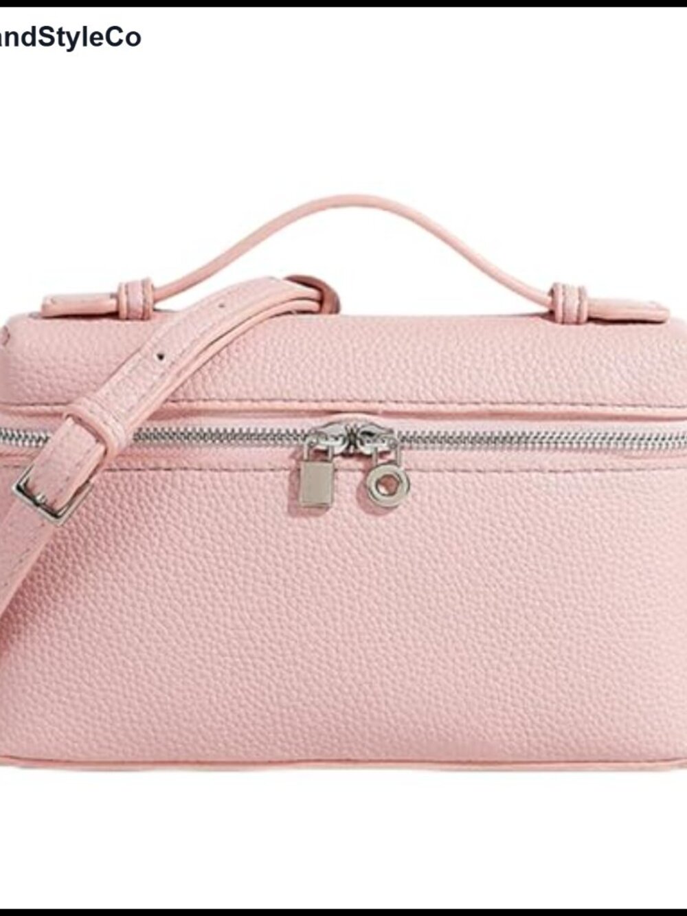 Mini Box Crossbody Bag Vegan Leather Top Handle Lunchbox Purse